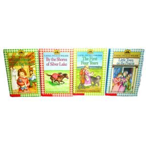 Little House Books by Laura Ingalls Wilder Set of 4 Paperbacks Vintage Copies